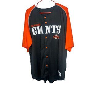 San Francisco Giants Jersey Large Black Logo Short Sleeve 2XL NEW Men Baseball X